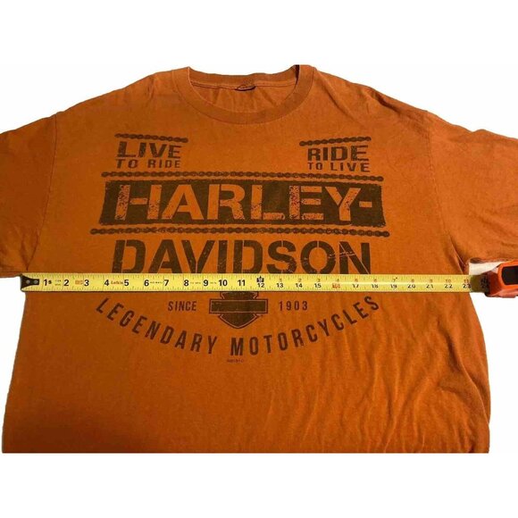 HARLEY DAVIDSON MENS LARGE T SHIRT LIVE TO RIDE RIDE TO LIVE Beach House - Picture 7 of 10
